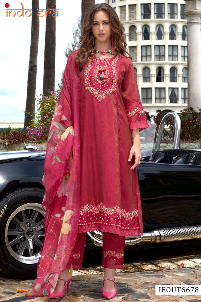 2522 Indo Era Silk Blend Designer Kurti With Bottom Dupatta Wholesalers In Delhi
